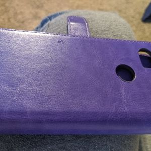 Purple cell phone wallet